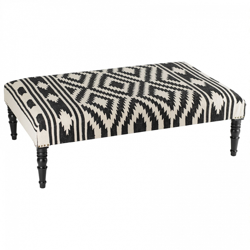 Банкетка Черно-Белый Келим Black and White Kelim BENCH Черно-белый Банкетка Черно-Белый Келим Black and White Kelim BENCH Черно-белый в Костроме | Loft Concept