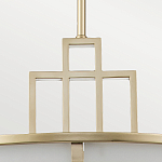 Подвесной светильник цвета латунь с белым матовым плафоном с геометрическим рисунком Feiss варинант исполнения - 4 | Loft Concept в Костроме
