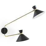 Бра с 2-мя поворотными плафонами Davy Duo Wall Lamp варинант исполнения - 1 | Loft Concept в Костроме
