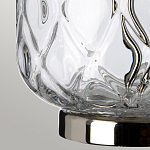 Настольная лампа с цилиндрическим абажуром и прозрачным стеклянным основанием Quintiesse варинант исполнения - 9 | Loft Concept в Костроме