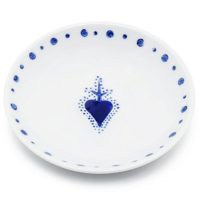 Тарелка Plate Chino Белый Синий Тарелка Plate Chino Белый Синий в Костроме | Loft Concept