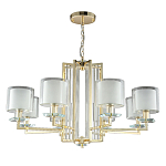 Люстра с 8-ю цилиндрическими плафонами из стекла Laurent варинант исполнения - 5 | Loft Concept в Костроме