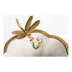 Ваза из фарфора с бронзовой стрекозой  Paradise Dragonfly варинант исполнения - 4 | Loft Concept в Костроме