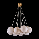 Люстра подвесная круглая с сферическими плафонами из натурального камня Glowing Spheres варинант исполнения - 12 | Loft Concept в Костроме