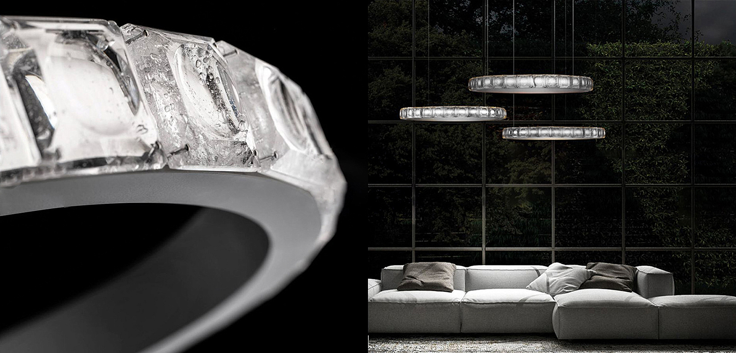 Люстра Ring horizontal silver chandelier Люстра Ring horizontal silver chandelier - Loft-Concept в Костроме