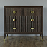 Бельевой Комод с 4 ящиками Elsa Dreams Walnut варинант исполнения - 5 | Loft Concept в Костроме