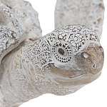 Статуэтка черепаха с ажурным панцирем и детализированной текстурой в белом цвете Marine Accessories варинант исполнения - 5 | Loft Concept в Костроме