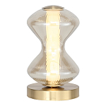 Настольная лампа светодиодная с волнообразным стеклянным плафоном Amphora of Light варинант исполнения - 1 | Loft Concept в Костроме