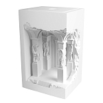 Встраиваемый в стену гипсовый светильник под покраску с колоннами и арками в античном стиле Antiquity Athena варинант исполнения - 2 | Loft Concept в Костроме