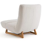 Кресло с обивкой букле Lino White  Boucle Armchair варинант исполнения - 4 | Loft Concept в Костроме