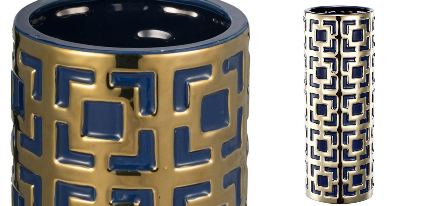 Ваза с геометрическим узором Marion Vase Ваза с геометрическим узором Marion Vase - Loft-Concept в Костроме