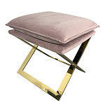 Пуф велюровый на металлическом основании Meekness варинант исполнения - 2 | Loft Concept в Костроме