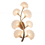 Бра в виде золотистой ветви с прозрачными листьями Andrea Wall Lamp варинант исполнения - 2 | Loft Concept в Костроме