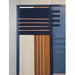 Панно из шнура Синяя геометрическая абстракция wall panel line Blue варинант исполнения - 3 | Loft Concept в Костроме