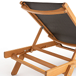 Шезлонг из текстиля и эвкалипта Power of Nature варинант исполнения - 4 | Loft Concept в Костроме