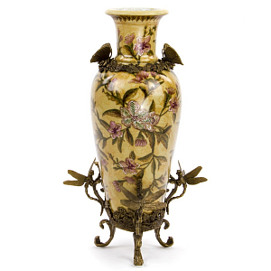 Фарфоровая ваза Dragonflies and Butterflies