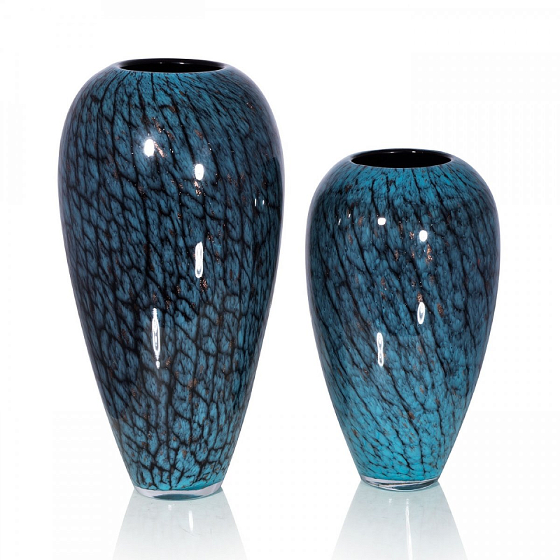 Стеклянная ваза Chrysalis Бирюзовый в Костроме | Loft Concept 