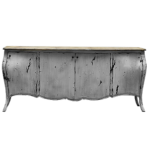 Комод длинный в стиле прованс White Vintage Commode Белый