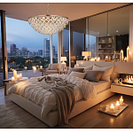 Люстра с каскадом из подвесных прозрачных элементов Attractiveness варинант исполнения - 3 | Loft Concept в Костроме