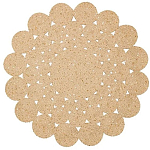 Ковер круглый с джутовой основой Round tourniquet варинант исполнения - 1 | Loft Concept в Костроме