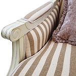 Кресло в полоску в стиле прованс Modeste Provence Armchair варинант исполнения - 2 | Loft Concept в Костроме