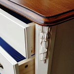 Высокий деревянный комод в стиле прованс Montmartre Provence Chest of Drawers варинант исполнения - 3 | Loft Concept в Костроме