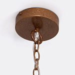 Круглая многоярусная люстра с круглыми деревянными подвесками Wooden Beads Chandelier Cream варинант исполнения - 2 | Loft Concept в Костроме