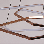 Люстра с 3-мя подвесами в виде шестиугольников Hexagon Horizontal варинант исполнения - 4 | Loft Concept в Костроме