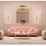 Люстра кольцевая с текстурной огранкой Reflection of Reality варинант исполнения - 3 | Loft Concept в Костроме