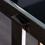 Консоль в современном стиле с черной стекляной столешницей Console with Black Glass варинант исполнения - 3 | Loft Concept в Костроме