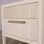 Прикроватная Тумбочка Primo с двумя ящиками Светлый дуб варинант исполнения - 4 | Loft Concept в Костроме