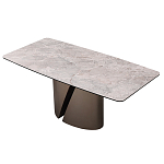 Стол обеденный керамический серый Servorios варинант исполнения - 3 | Loft Concept в Костроме