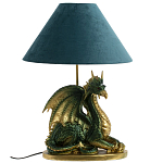Настольная лампа с абажуром Дракон Green Dragon Синий абажур варинант исполнения - 3 | Loft Concept в Костроме