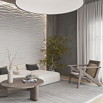 Гипсовая 3D панель с принтографией PM-01 варинант исполнения - 2 | Loft Concept в Костроме