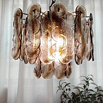 Люстра из круглых стеклянных элементов Vienna варинант исполнения - 6 | Loft Concept в Костроме