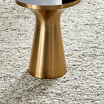 Приставной столик из латуни Grant Brass Side Table варинант исполнения - 2 | Loft Concept в Костроме