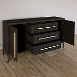 Буфет Primo с тремя ящиками и двумя фасадами Темный орех варинант исполнения - 5 | Loft Concept в Костроме