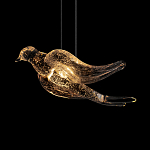 Подвесной светильник с прозрачной стеклянной птичкой Serip Voa варинант исполнения - 7 | Loft Concept в Костроме