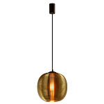 Подвесной светильник со стеклянным рельефным плафоном золото Perforated Glass 25 варинант исполнения - 2 | Loft Concept в Костроме