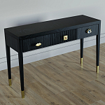Дизайнерский Письменный стол Elsa Dreams Black с тремя ящиками варинант исполнения - 3 | Loft Concept в Костроме
