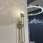 Бра с вытянутым рифленым стеклянным плафоном цилиндрической формы Trumpet tube варинант исполнения - 8 | Loft Concept в Костроме