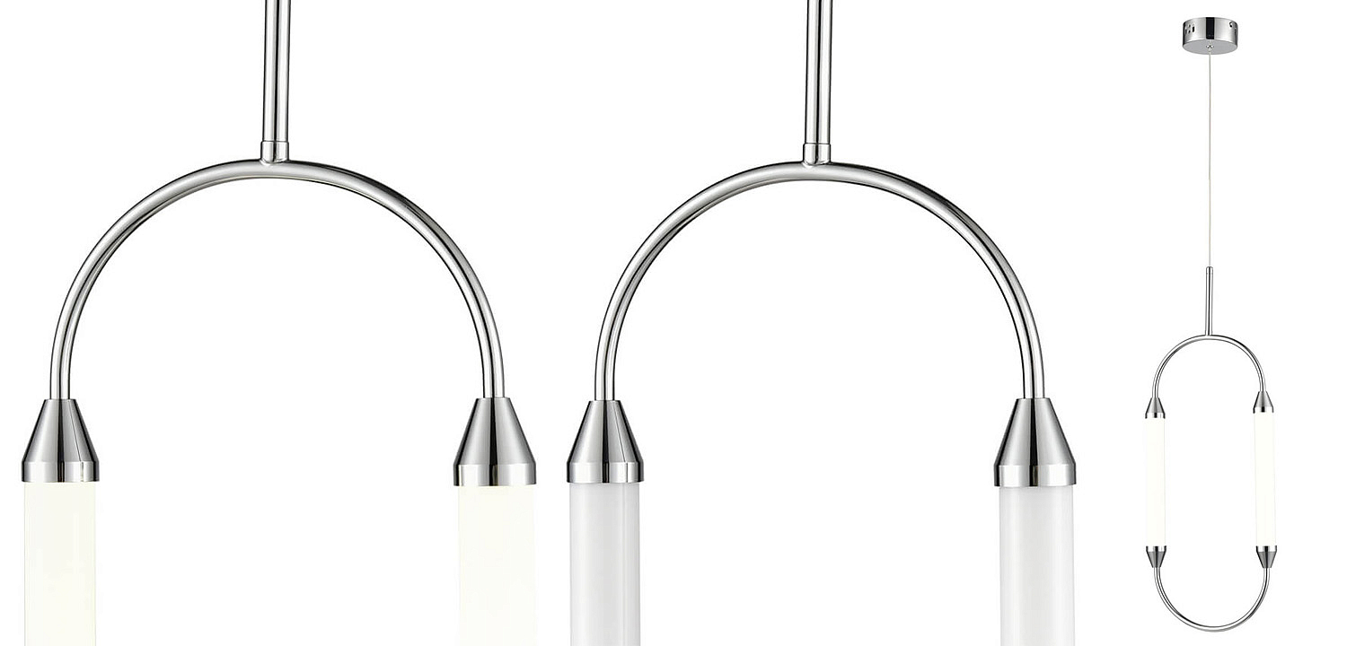 Подвесной светильник Giopato & Coombes CIRQUE Pendant Ellipse Vertical Chrome M Подвесной светильник Giopato & Coombes CIRQUE Pendant Ellipse Vertical Chrome M - Loft-Concept в Костроме