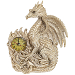 Часы в виде дракона Light Gold Dragon Clock варинант исполнения - 1 | Loft Concept в Костроме