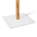 Вешалка с квадратным основанием и 4-мя белыми металлическими крючками Industrial Metal Rust варинант исполнения - 3 | Loft Concept в Костроме