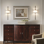 Бра вертикальное с белым полукруглым плафоном и длинным стержнем L Kichler варинант исполнения - 2 | Loft Concept в Костроме