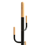 Напольная вешалка из металла и дерева Polly Floor Hanger варинант исполнения - 2 | Loft Concept в Костроме