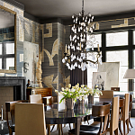 Обои ручная роспись в стиле Арт-деко Symphony Original colourway on Arkose silk dupion варинант исполнения - 2 | Loft Concept в Костроме