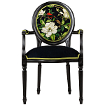 Стул с подлокотниками из бука с изображением птиц и цветов Blooming Birds варинант исполнения - 1 | Loft Concept в Костроме