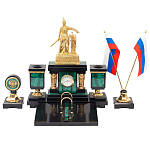 Настольный письменный набор из малахита и долерита Leader Organizer варинант исполнения - 1 | Loft Concept в Костроме