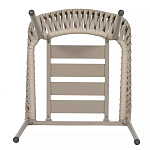 Стул серо-бежевый с декоративным плетением на спинке и подлокотниках Chair Weave варинант исполнения - 7 | Loft Concept в Костроме